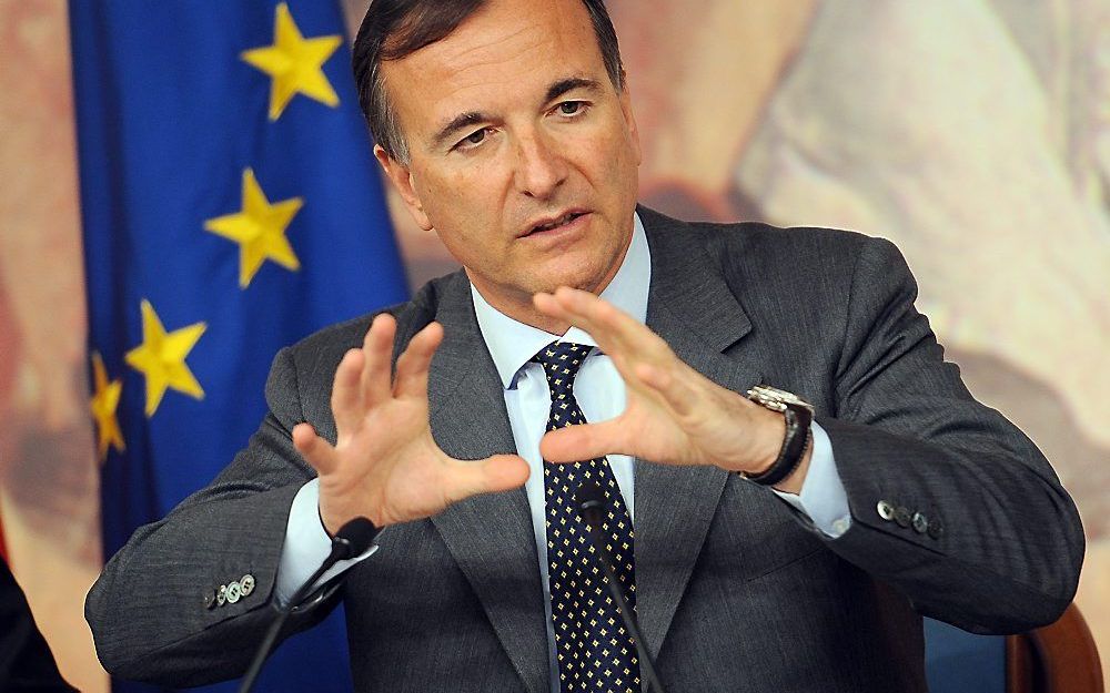 Franco Frattini. Foto EPA