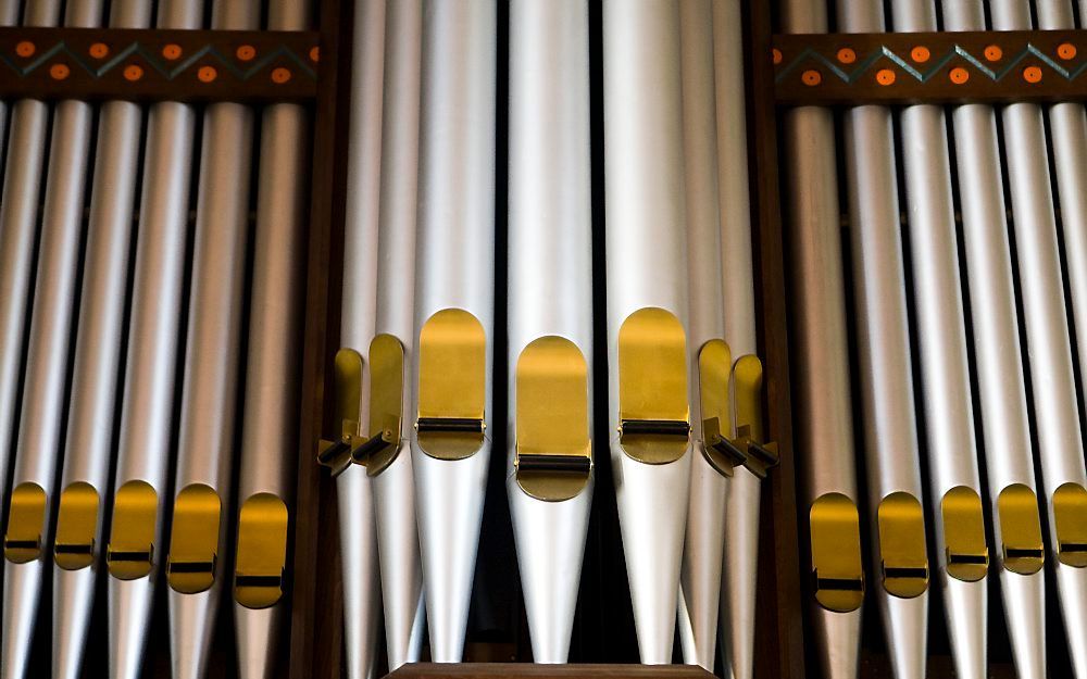 Een anoniem kerklid heeft de Gereformeerde Kruiskerk in Diever (Drenthe) een orgel geschonken. Foto ANP