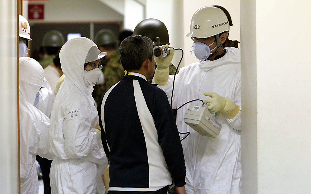 De straling van de kerncentrale Fukushima kan gevaarlijk zijn voor werknemers en omwonenden. Foto EPA