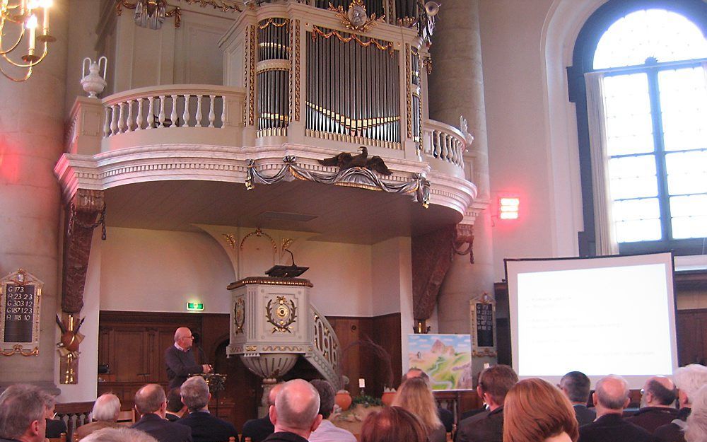 In de Oostkerk in Middelburg vond donderdagmiddag een bijeenkomst plaats van de Vereniging van Beheerders van Monumentale Kerkgebouwen in Nederland (VBMK). Foto RD