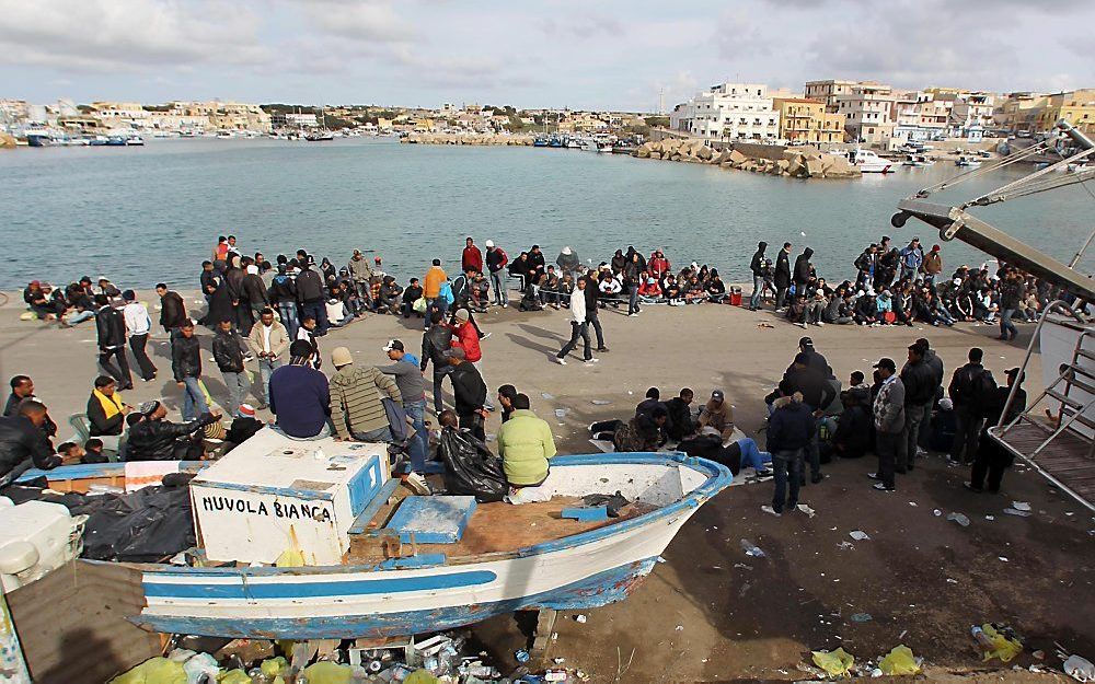 Lampedusa. Foto EPA