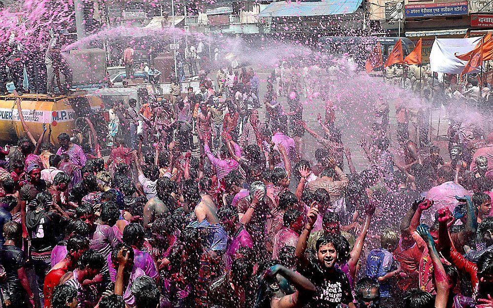 Festival of Colors, vorige week in India. Foto EPA