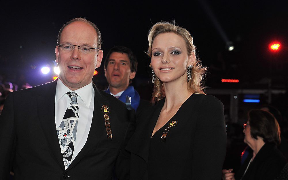 Prins Albert II van Monaco en Charlene Wittstock. Foto EPA