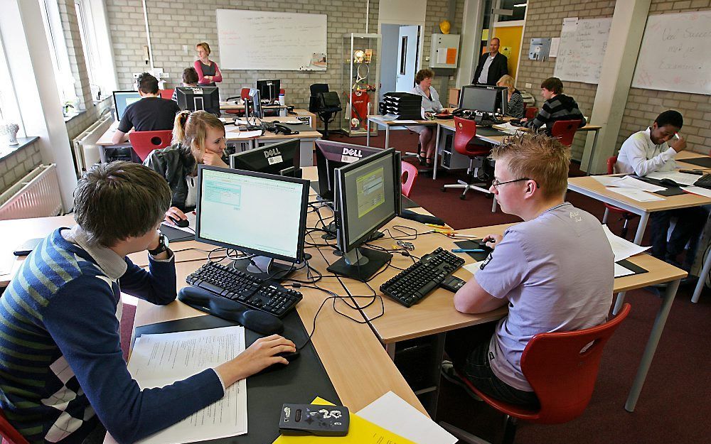 Leerlingen van het Driestar College in Gouda. Foto RD, Anton Dommerholt