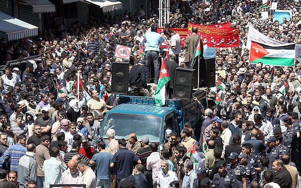 Protest vrijdag in Amman. Foto EPA