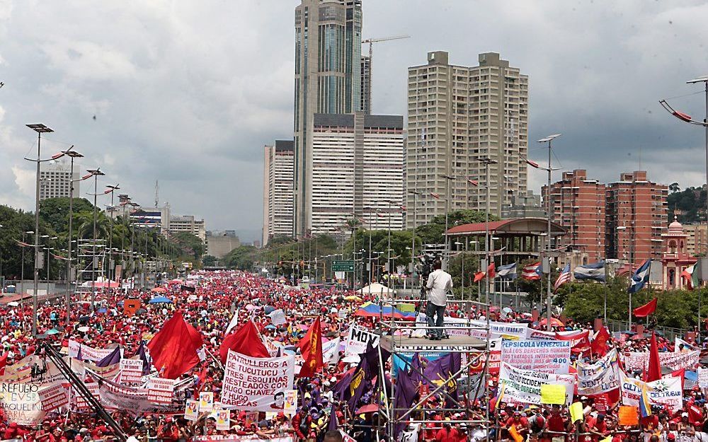 De Dag van de Arbeid in Venezuela. Foto EPA