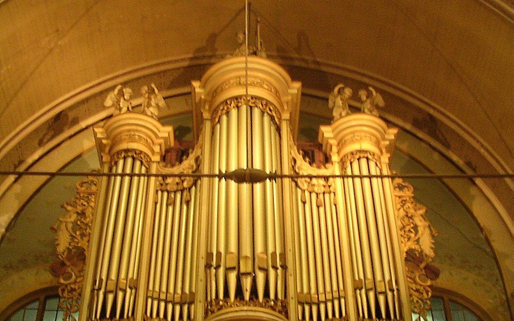 Het Ademaorgel in de Sint-Josephkerk in Haarlem. Foto Orgelfoto