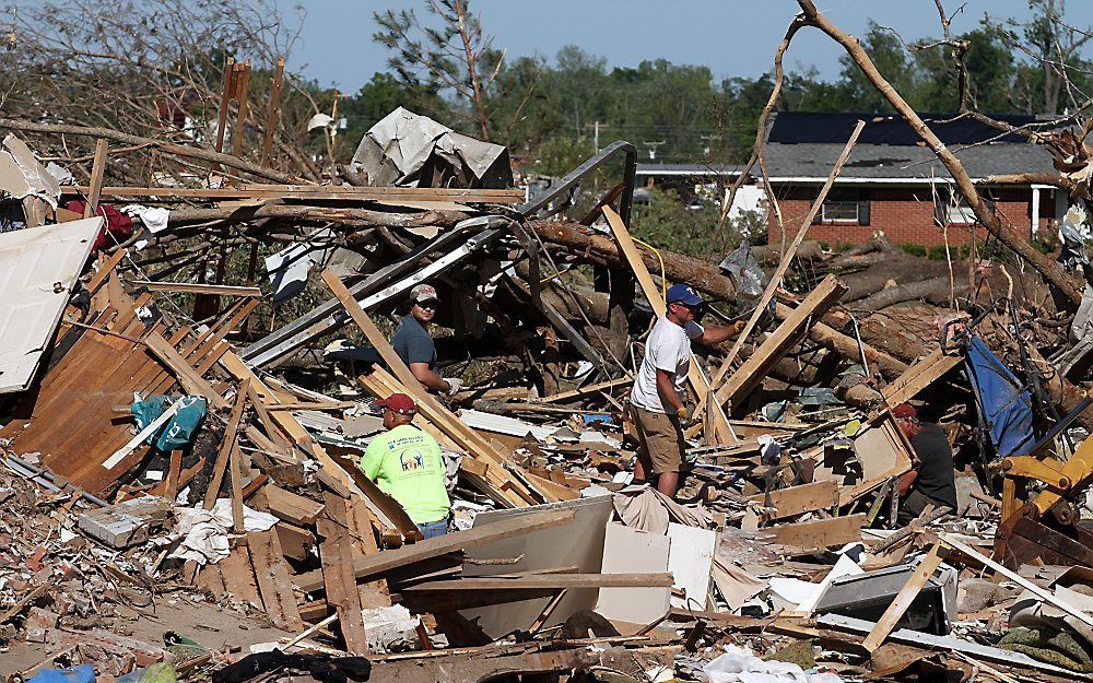 Ravage in Smithville, Mississippi, na tornado. Foto EPA