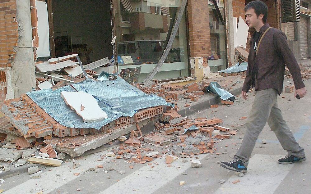 Ravage in Lorca, Spanje. Foto EPA