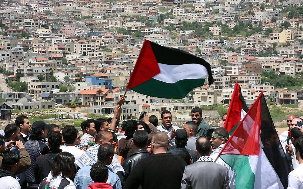 Anti-Israëlisch protest op de Golan. Foto EPA