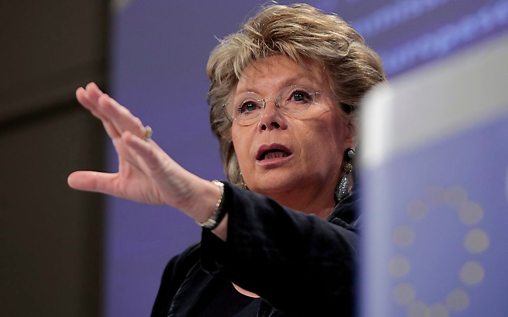 Europees Commissaris Viviane Reding. Foto EPA