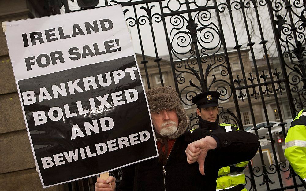 Financiële crisis in Ierland. Foto EPA