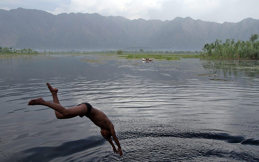 Het noodweer in India volgde op een periode van extreme warmte. Foto EPA