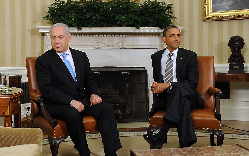 Netanyahu (l.) en Obama. Foto EPA