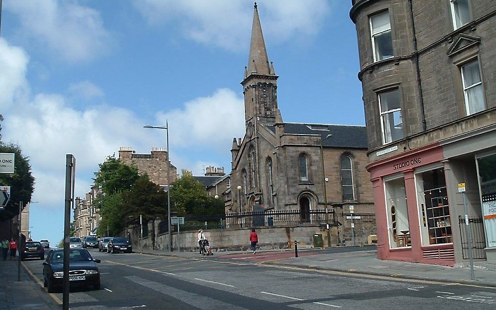 Kerkgebouw van de Free Church of Scotland (Continuing) in Edinburgh. Foto RD