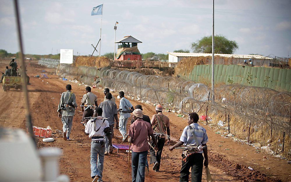 VN-post in Abyei. Foto EPA