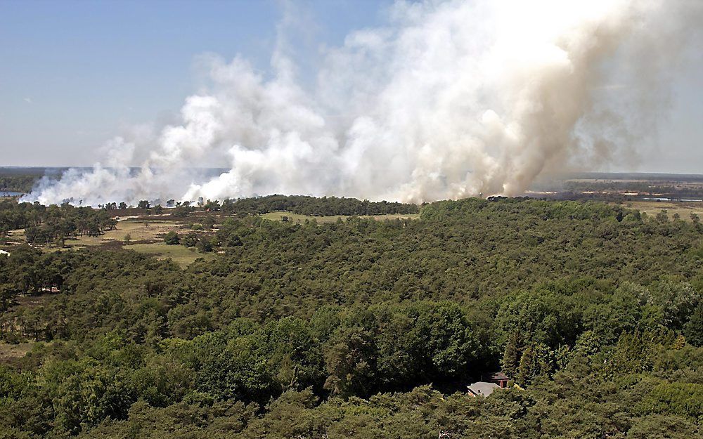 Brand op de Kalmthoutse Heide. Foto ANP