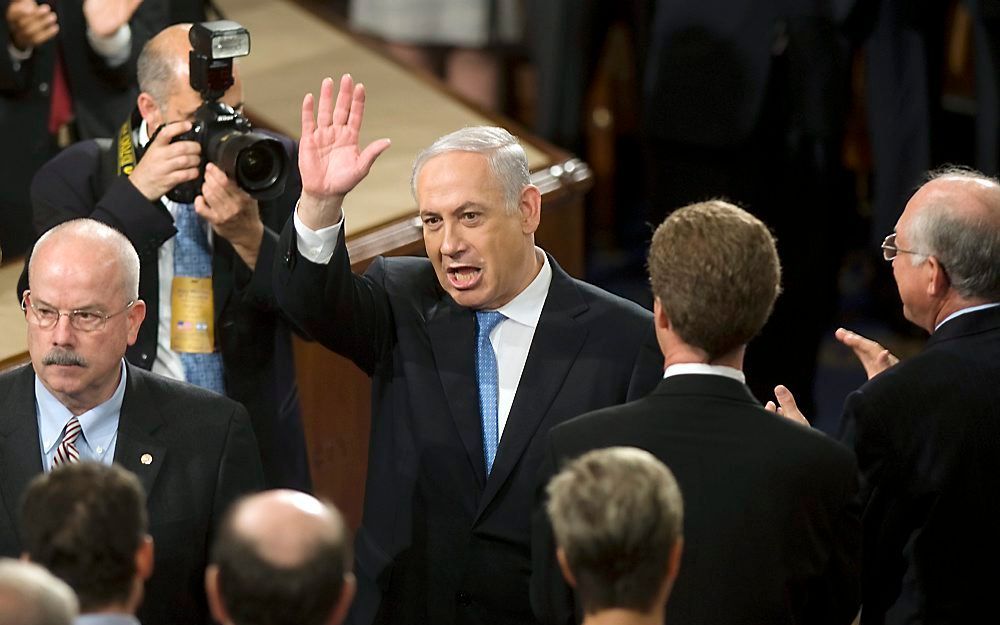 Israëliërs en Palestijnen lijken het deze keer met elkaar eens te zijn: het vredesproces zit muurvast na de toespraak van premier Benjamin Netanyahu voor het Amerikaanse Congres van dinsdag.   Foto EPA