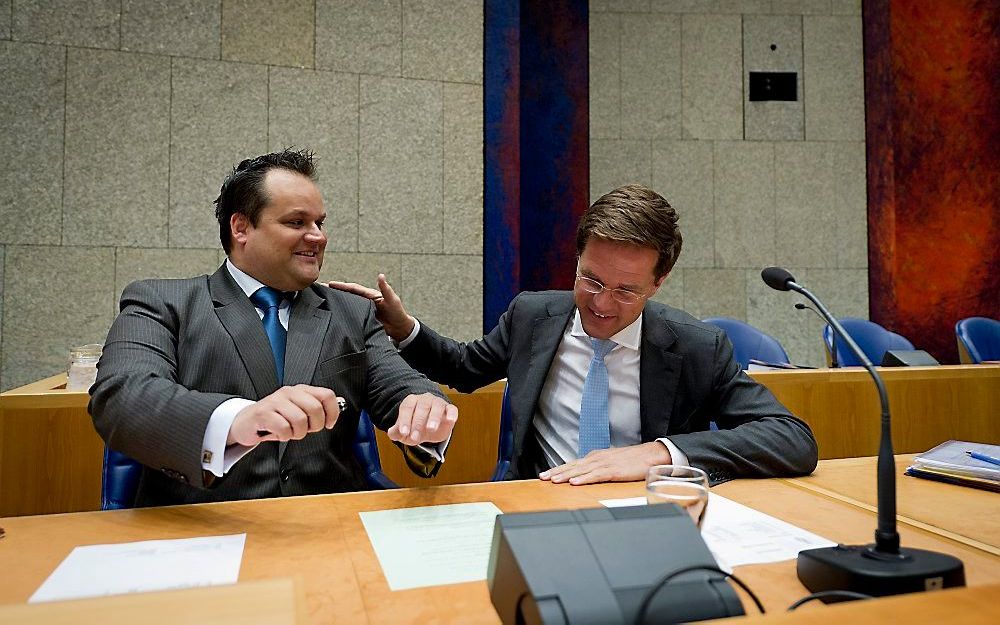 De Jager en Rutte. Foto ANP