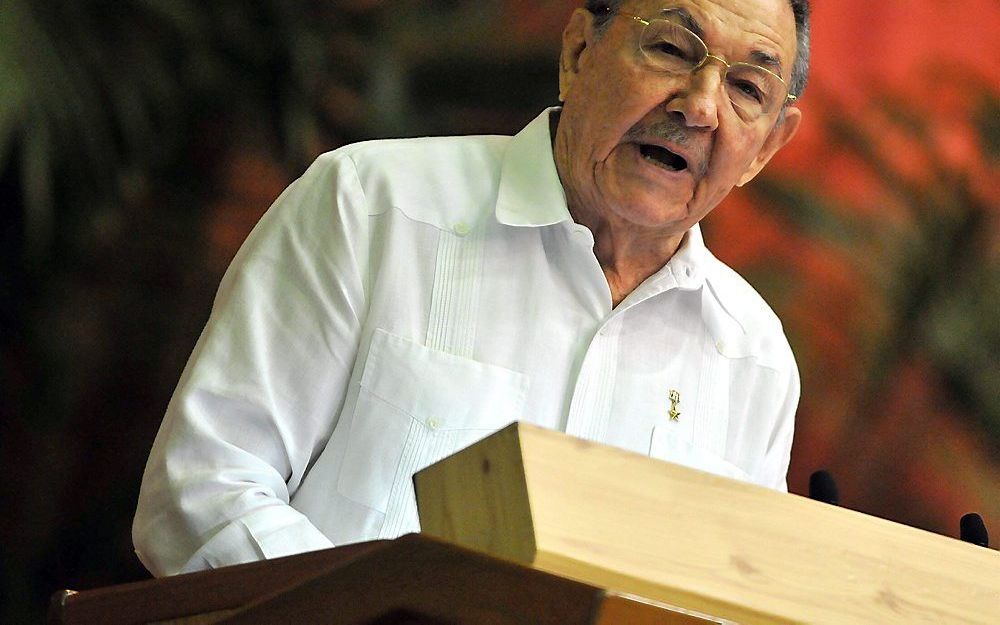 De Cubaanse president Raul Castro. Foto EPA