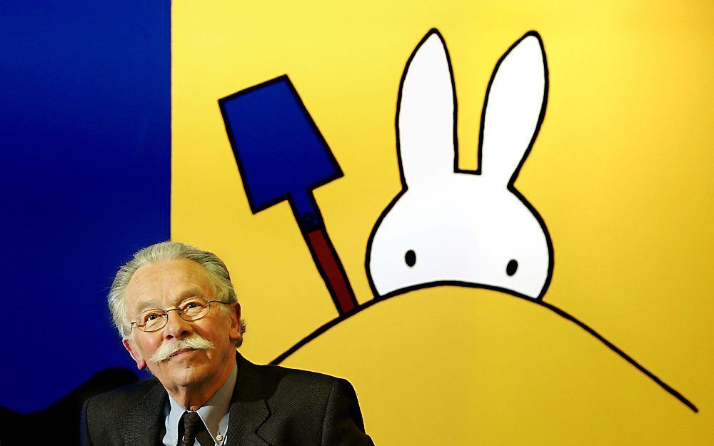 Dick Bruna en Nijntje. Foto ANP