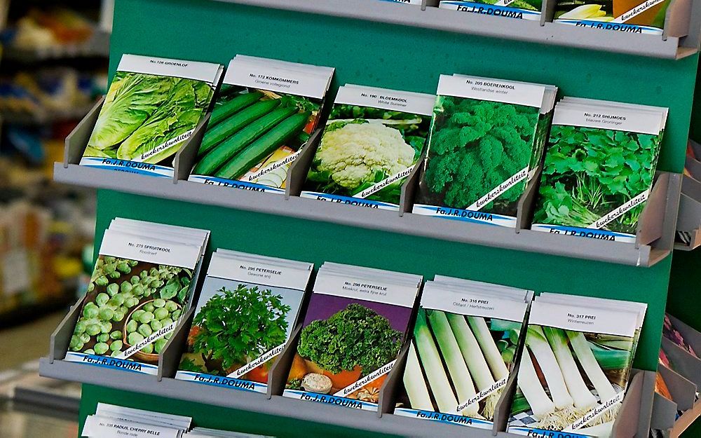 Groentezaden in de supermarkt. Foto ANP