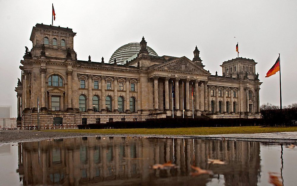 Rijksdag, Duits parlementsgebouw in Berlijn. Foto EPA