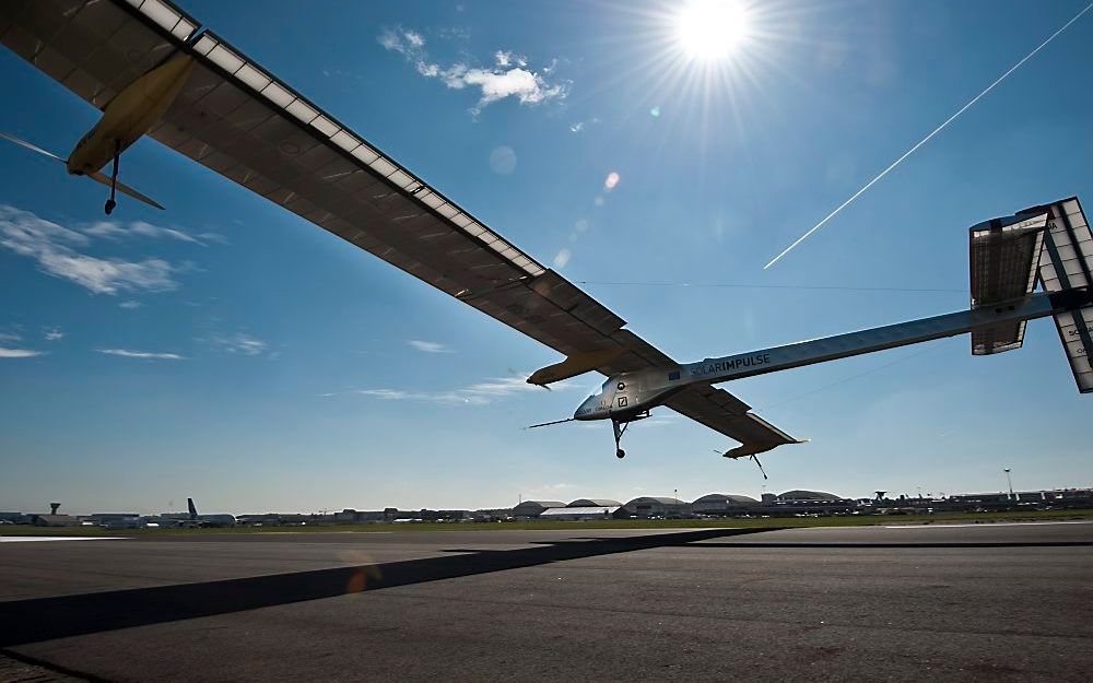 De Solar Impulse is het eerste vliegtuig ter wereld op zonne-energie. Foto Solar Impulse