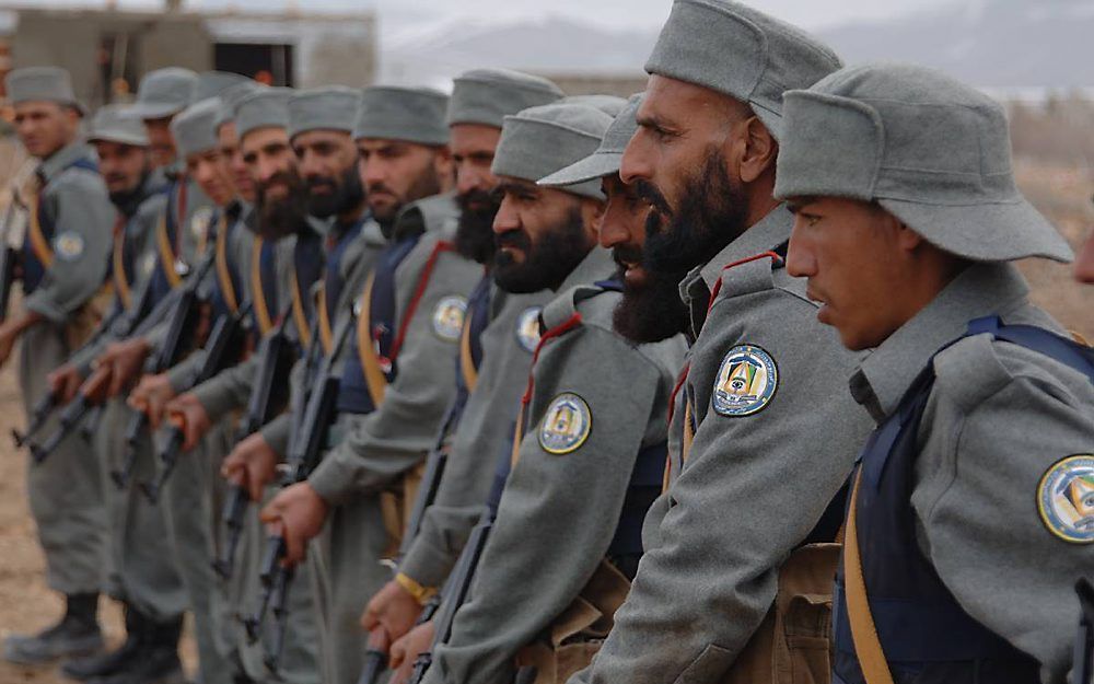 Afghaanse politietraining. Foto U.S. Army by Staff Sgt. Michael Bracken