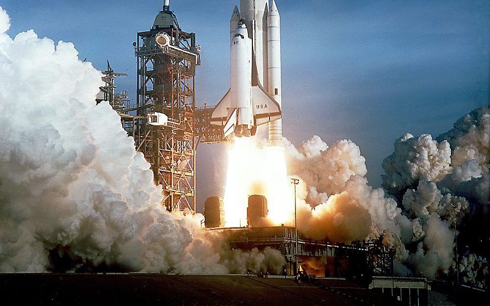 Lancering van de Space Shuttle Colombia. Foto EPA