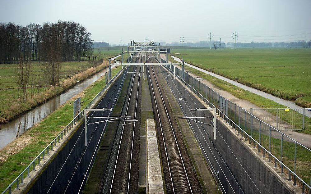 Betuweroute ter hoogte van Giessen-Oudekerk.  Foto ANP