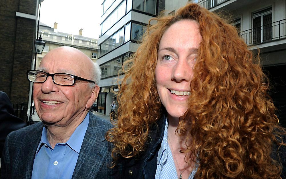 Murdoch (l.) en Brooks. Foto EPA