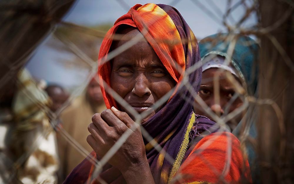 Vele duizenden Somaliërs ontvluchten hun land, onder meer naar Kenia. De opvang van de vluchtelingen vormt een groot probleem. Foto EPA