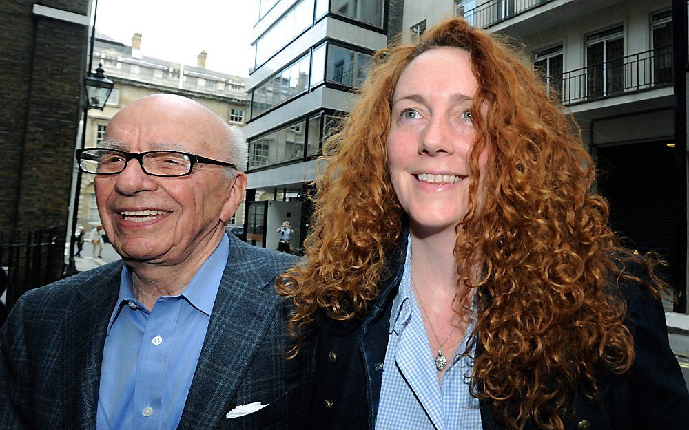 Brooks (rechts) en Murdoch. Foto EPA