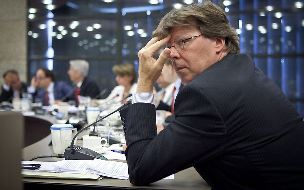 PVV-Tweede Kamerlid Tony van Dijck donderdag tijdens het debat in de Tweede Kamer in Den Haag. Foto ANP