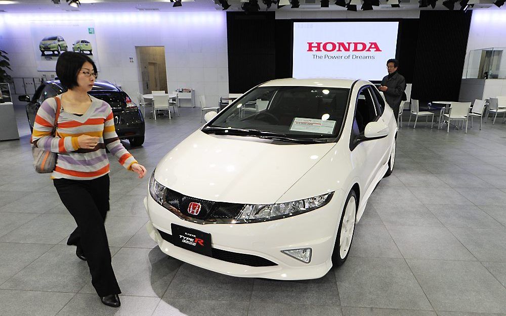 De Japanse autofabrikant Honda roept wereldwijd 200.000 auto’s terug naar de garage wegens motorproblemen.  Foto EPA