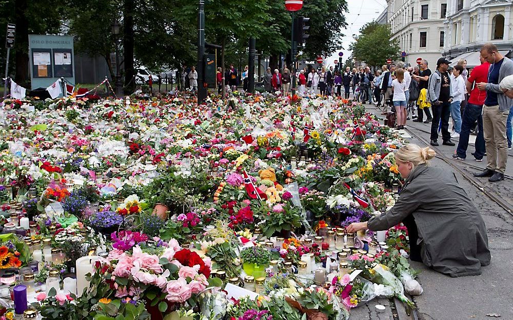 Verdriet in Oslo. Foto EPA