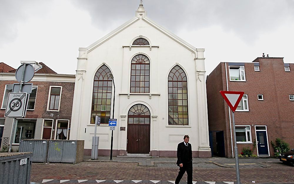 Ouderling B. van den Boogaard van de Vrije Gemeente Calvijn in Dordrecht. Foto RD, Anton Dommerholt