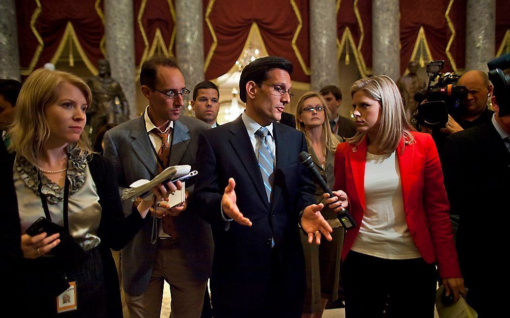 Republikein Eric Cantor na de stemmingen. Foto EPA