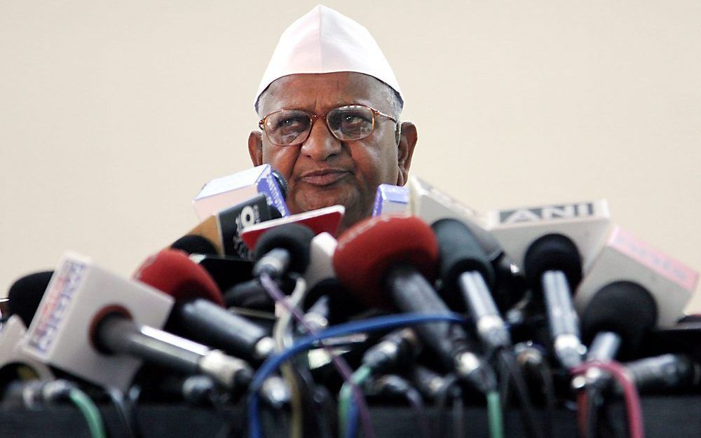 Hazare. Foto EPA