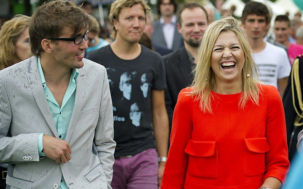 Prinses Máxima heeft donderdag een bezoek gebracht aan het christelijke Xnoizz Flevo Festival. Foto EPA