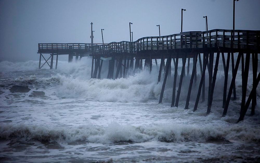 Orkaan Irene bereikt North Carolina.  Foto EPA