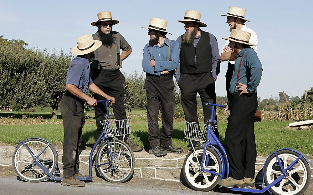 Republikeinen in Pennsylvania en Ohio hechten veel belang aan de stemmen van de amish. Foto EPA