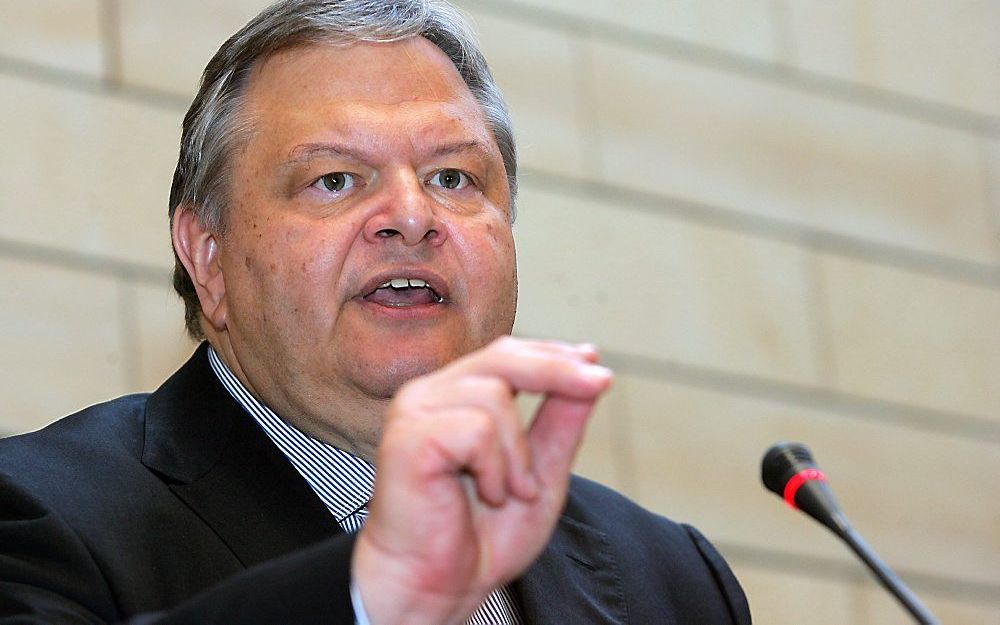 Griekse minister van Financiën Evangelos Venizelos.  Foto EPA