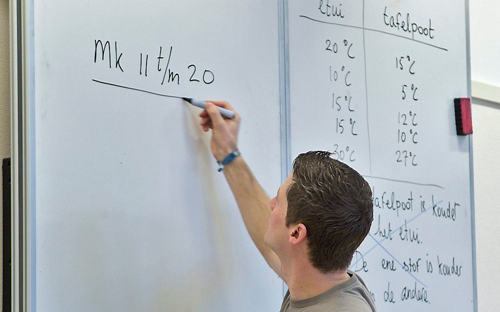 Docenten moeten ervoor waken dat ze „alleen oog hebben voor dat wat er niet deugt” bij leerlingen. Leerkrachten dienen altijd de Bijbelse hoop door te geven.  Foto ANP