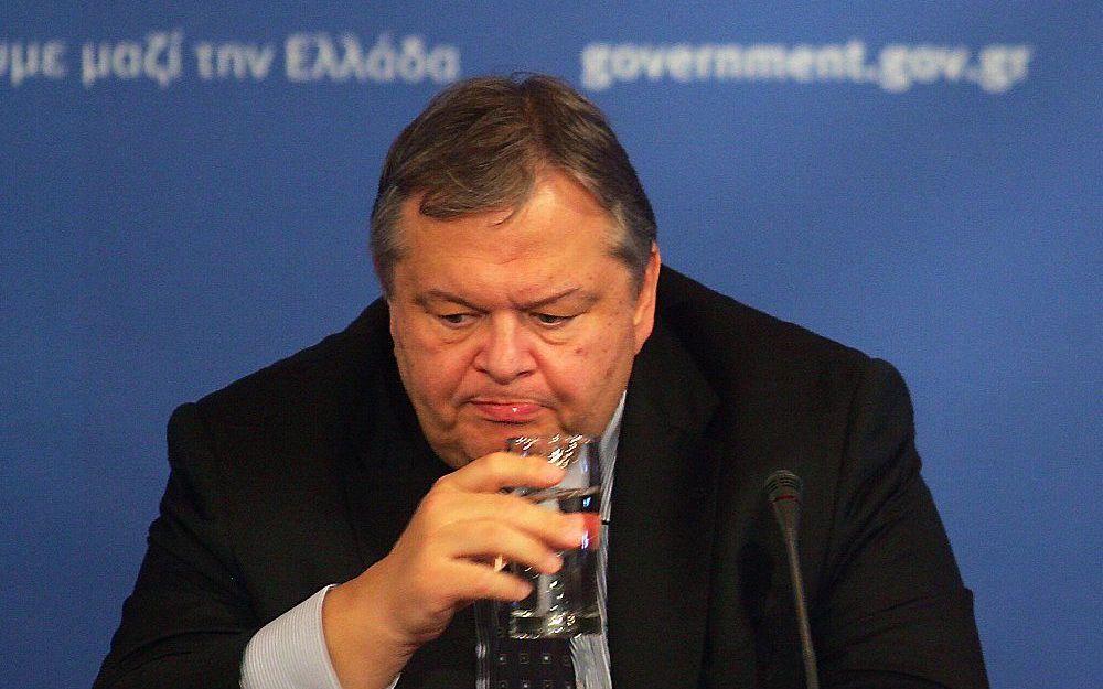 Griekse minister van Financiën Venizelos.  Foto EPA