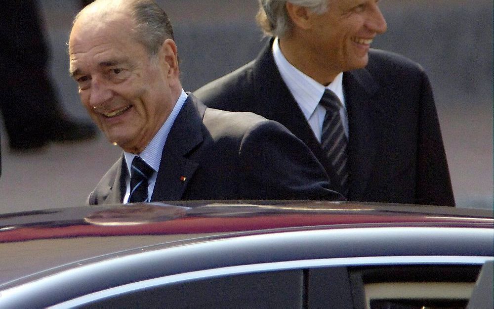 Chirac (links). Foto EPA