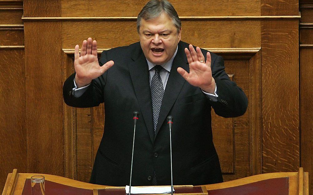 De Griekse minister van Financiën Evangelos Venizelos. Foto EPA