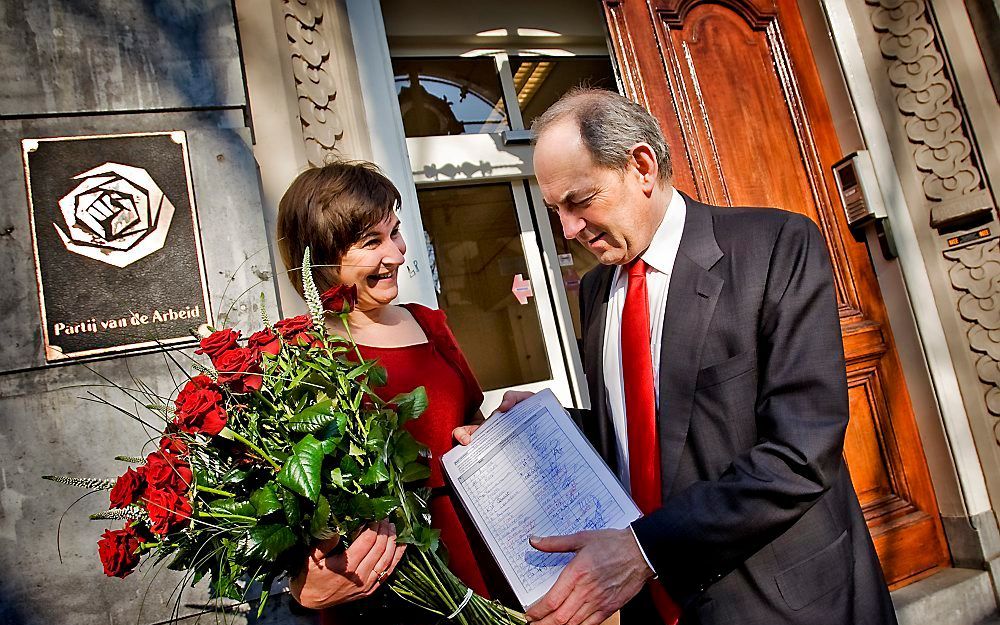 Ploumen en Cohen. Foto ANP