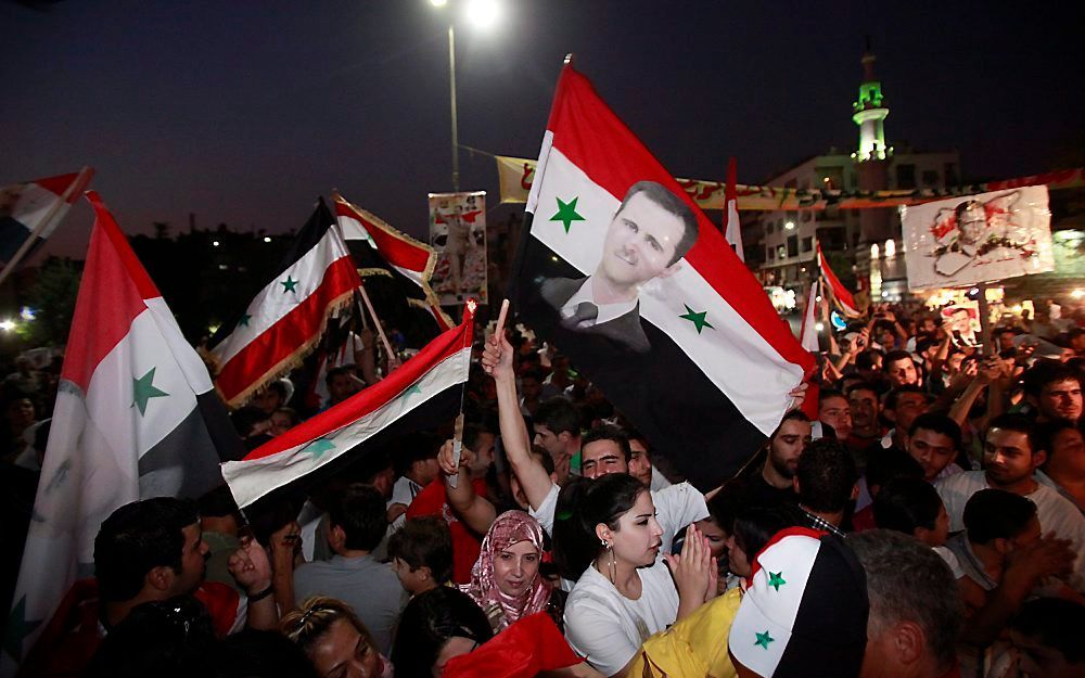 Protesten in Damascus. Foto EPA